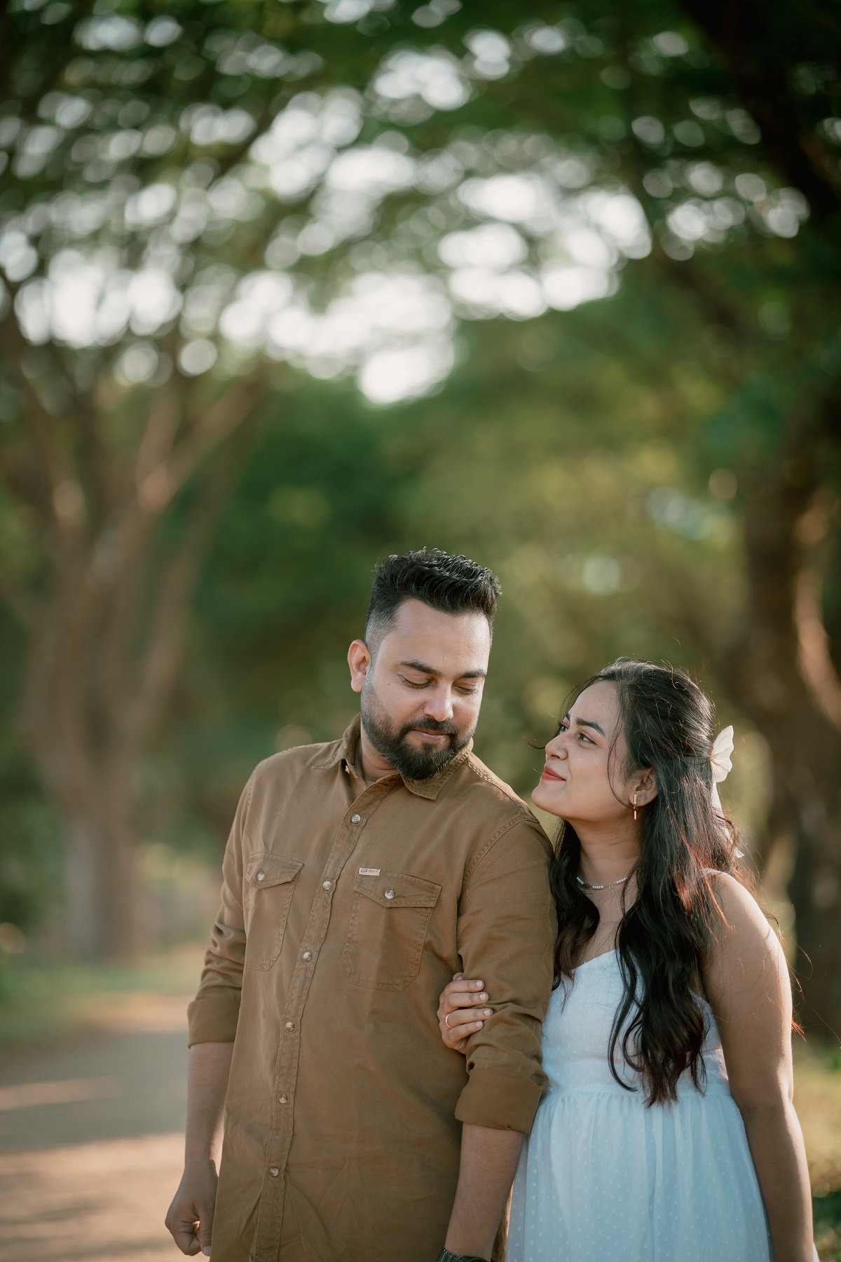 Candid portrait from a wedding